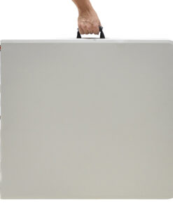 Τραπέζι catering Rodeo pakoworld πτυσσόμενο-βαλίτσα λευκό 122x60x74εκ – 142-000004