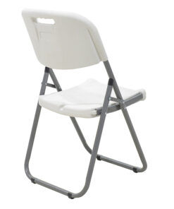 Καρέκλα catering-συνεδρίου πτυσσόμενη Edison pakoworld χρώμα λευκό – 142-000006