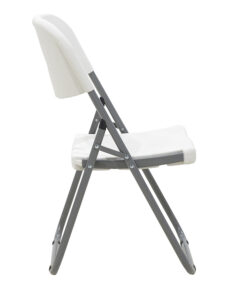 Καρέκλα catering-συνεδρίου πτυσσόμενη Edison pakoworld χρώμα λευκό – 142-000006
