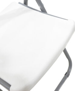 Καρέκλα catering-συνεδρίου πτυσσόμενη Edison pakoworld χρώμα λευκό – 142-000006