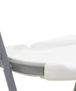 Καρέκλα catering-συνεδρίου πτυσσόμενη Edison pakoworld χρώμα λευκό – 142-000006