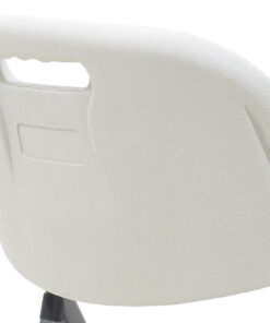 Καρέκλα catering-συνεδρίου πτυσσόμενη Edison pakoworld χρώμα λευκό – 142-000006