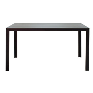Τραπέζι Nares pakoworld αλουμίνιο μαύρο-plywood ανθρακί 140x80x72.5εκ – 152-000003
