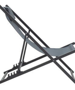 Σεζλόνγκ επαγγελματική Corte pakoworld αλουμίνιο-textilene ανθρακί – 152-000007