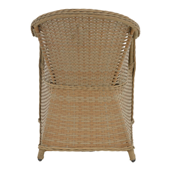 Πολυθρόνα κήπου Hadrian pakoworld rattan καφέ- textilene μπεζ 57x70x85εκ – 152-000053