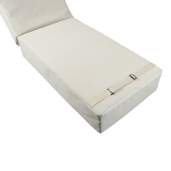 Μαξιλάρι Vertian pakoworld textilene σε μπεζ απόχρωση 194x58x20εκ – 152-000096