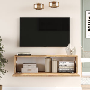 Έπιπλο τηλεόρασης επιτοίχιο Serit pakoworld sonoma 100×31.6×29.6εκ – 176-000066