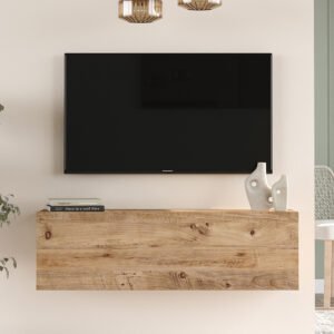 Έπιπλο τηλεόρασης επιτοίχιο Serit pakoworld sonoma 100×31.6×29.6εκ – 176-000066