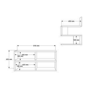 Σύνθετο σαλονιού Kakomo pakoworld σε λευκή απόχρωση 170×29.5×43εκ – 176-000221