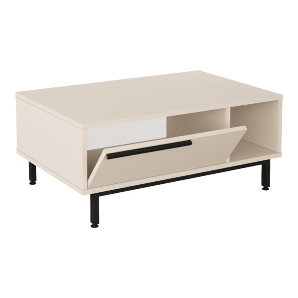 Τραπέζι σαλονιού Frixton pakoworld σε cappuccino απόχρωση 90x60x37.5εκ – 176-000234