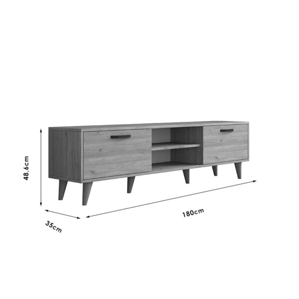 Έπιπλο τηλεόρασης Sabian pakoworld sonoma 180x35x48,5εκ – 182-000002