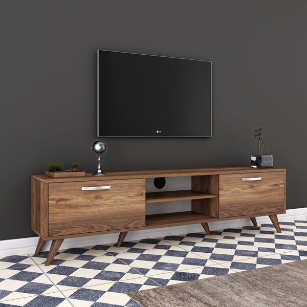 Έπιπλο τηλεόρασης Sabian pakoworld καρυδί 180x35x48,5εκ – 182-000003