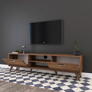 Έπιπλο τηλεόρασης Sabian pakoworld καρυδί 180x35x48,5εκ – 182-000003