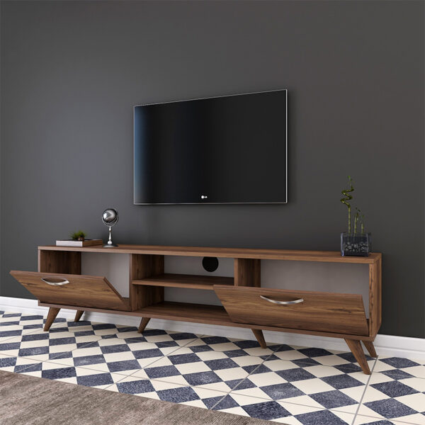 Έπιπλο τηλεόρασης Sabian pakoworld καρυδί 180x35x48,5εκ – 182-000003