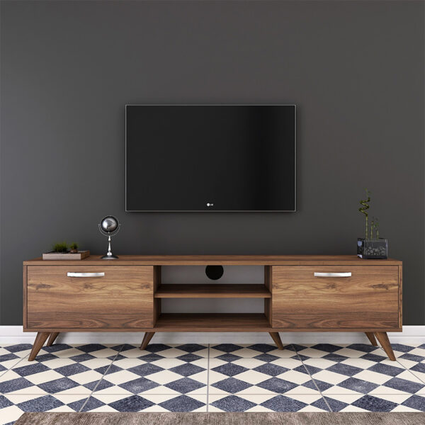 Έπιπλο τηλεόρασης Sabian pakoworld καρυδί 180x35x48,5εκ – 182-000003