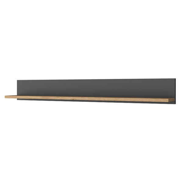 Γραφείο με βιβλιοθήκη Goldie pakoworld ανθρακί-φυσικό 160x45x161.8εκ – 182-000048