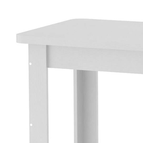 Τραπέζι Celeste pakoworld λευκό 100x60x73.5εκ – 184-000011