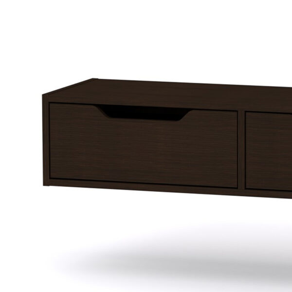 Κονσόλα-τουαλέτα Alberto pakoworld κρεμαστή wenge 100×32.5×22εκ – 184-000020