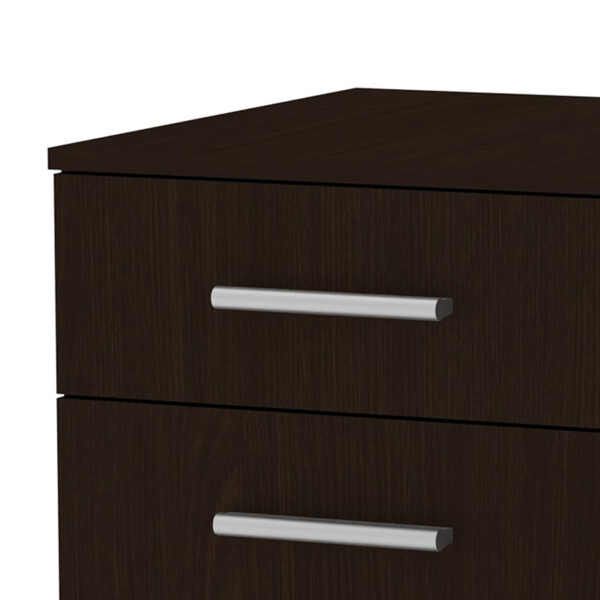 Συρταριέρα τροχήλατη Luke pakoworld wenge 40×48.5×53.5εκ – 184-000043