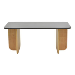 Τραπέζι Beca pakoworld σε oak-μαύρο απόχρωση 100x60x42εκ – 197-000311