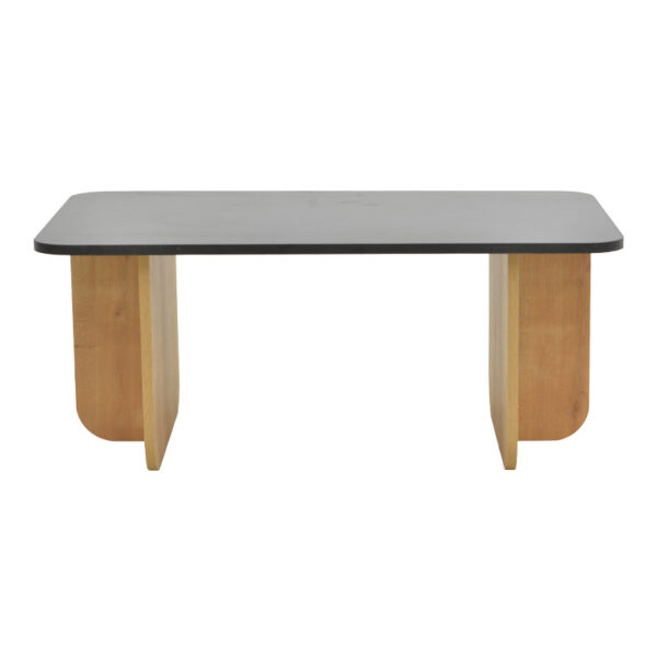 Τραπέζι Beca pakoworld σε oak-μαύρο απόχρωση 100x60x42εκ – 197-000311