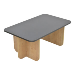 Τραπέζι Beca pakoworld σε oak-μαύρο απόχρωση 100x60x42εκ – 197-000311