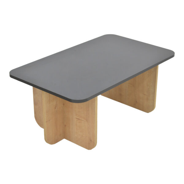 Τραπέζι Beca pakoworld σε oak-μαύρο απόχρωση 100x60x42εκ – 197-000311