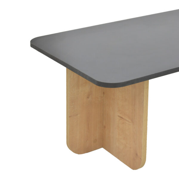 Τραπέζι Beca pakoworld σε oak-μαύρο απόχρωση 100x60x42εκ – 197-000311