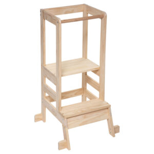 Παιδικός πύργος παρατήρησης Montessori pakoworld φυσικό 51x51x90εκ – 199-000475