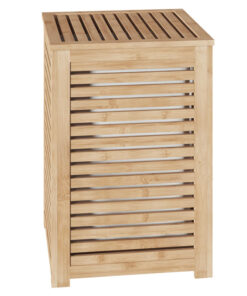 Καλάθι απλύτων Africa pakoworld φυσικό 40x38x58εκ – 199-000510