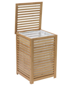 Καλάθι απλύτων Africa pakoworld φυσικό 40x38x58εκ – 199-000510