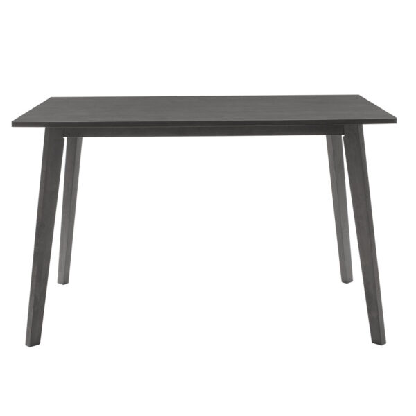 Tραπεζαρία Benson – Toto pakoworld σετ 5τμχ rustic grey – ύφασμα γκρι 120x75x75εκ – 200-000187