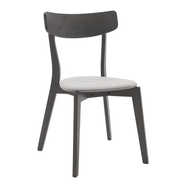 Tραπεζαρία Benson – Toto pakoworld σετ 5τμχ rustic grey – ύφασμα γκρι 120x75x75εκ – 200-000187