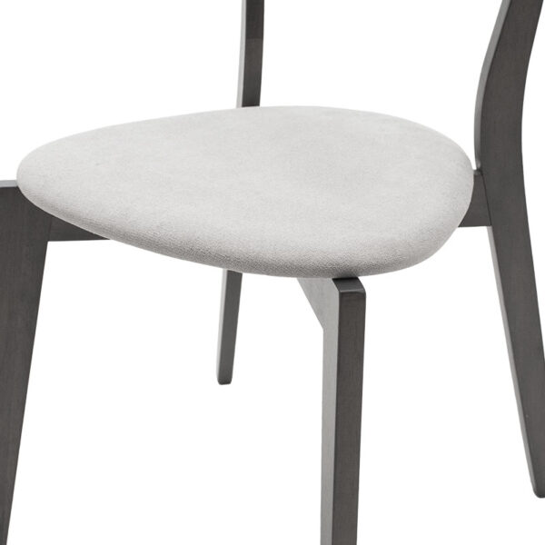 Tραπεζαρία Benson – Toto pakoworld σετ 5τμχ rustic grey – ύφασμα γκρι 120x75x75εκ – 200-000187