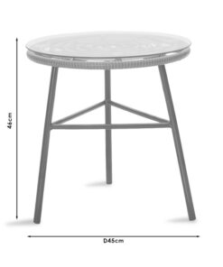 Σαλόνι Gaus-Naoki σετ 3τεμ pakoworld μέταλλο μαύρο-pe φυσικό. – 200-000362