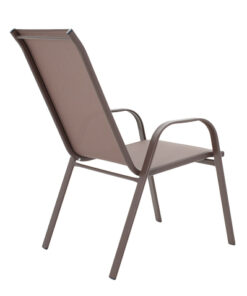 Τραπεζαρία Ensure-Calan σετ 5τεμ pakoworld μέταλλο-textilene καφέ – 200-000382