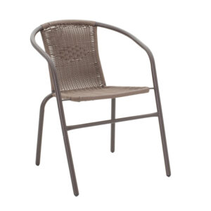 Τραπεζαρία Ensure-Obbi σετ 5τεμ pakoworld μέταλλο-pe καφέ – 200-000383