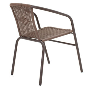 Τραπεζαρία Ensure-Obbi σετ 5τεμ pakoworld μέταλλο-pe καφέ – 200-000383