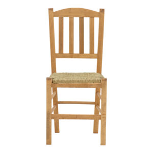 Καρέκλα καφενείου με ψάθα Damnir-Charchie pakoworld μασίφ ξύλο οξιάς λούστρο καρυδί 41x42x92εκ – 200-000747