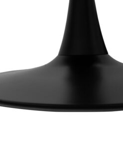 Τραπεζαρία Gaston-Balou pakoworld σετ 5τεμ pp-mdf σε μαύρη-φυσικό απόχρωση Φ100×75εκ – 200-001018