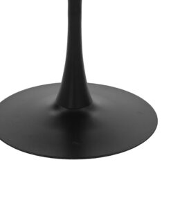 Τραπεζαρία Gaston-Balou I pakoworld σετ 5τεμ pp-mdf σε μαύρη-φυσική απόχρωση Φ120×75εκ – 200-001027