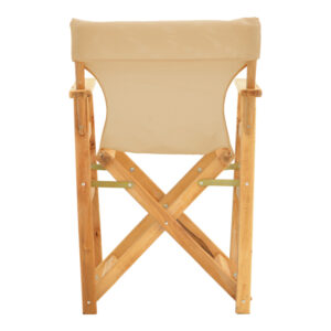 Καρέκλα-πολυθρόνα σκηνοθέτη Kompa pakoworld μασίφ ξύλο οξιάς φυσικό-πανί Nexus μπεζ – 200-001085