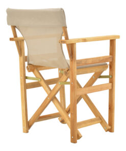 Καρέκλα-πολυθρόνα σκηνοθέτη Kompa pakoworld μασίφ ξύλο οξιάς φυσικό-πανί Nexus γκρι-μπεζ – 200-001090