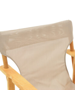 Καρέκλα-πολυθρόνα σκηνοθέτη Kompa pakoworld μασίφ ξύλο οξιάς φυσικό-πανί Nexus γκρι-μπεζ – 200-001090