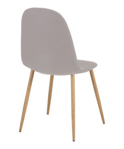 Τραπεζαρία Elijah-Bella pakoworld σετ 3τεμ σε λευκή-γκρι απόχρωση Φ60×74εκ – 200-001150