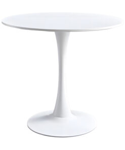 Τραπεζαρία Elijah-Bella pakoworld σετ 3τεμ σε λευκή-γκρι απόχρωση Φ60×74εκ – 200-001150