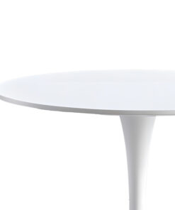 Τραπεζαρία Elijah-Bella pakoworld σετ 3τεμ σε λευκή-γκρι απόχρωση Φ60×74εκ – 200-001150