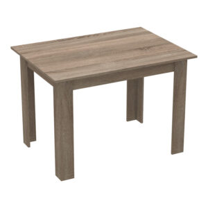 Τραπεζαρία Manka-Parker pakoworld σετ 5τεμ mdf σε μαύρη-sonoma truffle απόχρωση 110x80x77εκ – 200-001161