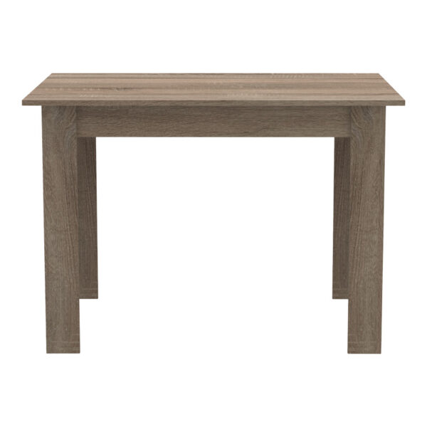Τραπεζαρία Manka-Parker pakoworld σετ 5τεμ mdf σε μαύρη-sonoma truffle απόχρωση 110x80x77εκ – 200-001161