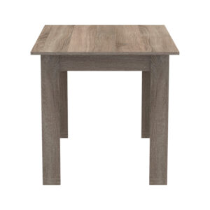 Τραπεζαρία Manka-Parker pakoworld σετ 5τεμ mdf σε μαύρη-sonoma truffle απόχρωση 110x80x77εκ – 200-001161
